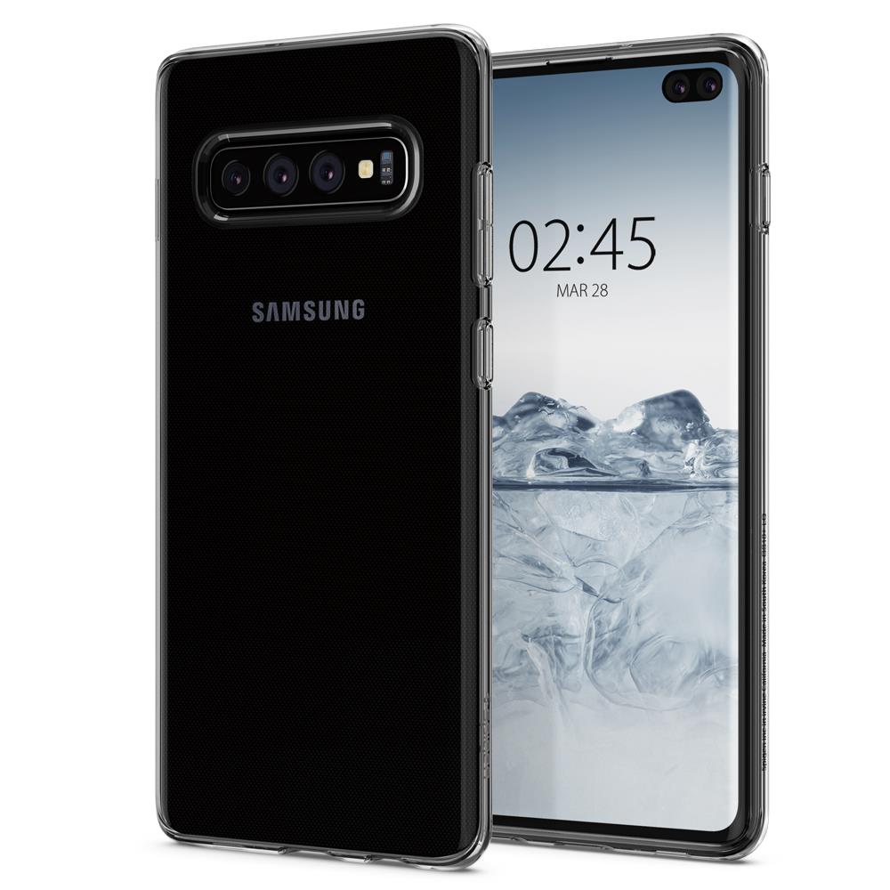 Ochranný kryt Spigen Crystal Flex pre Samsung Galaxy S10 plus, transparentná
