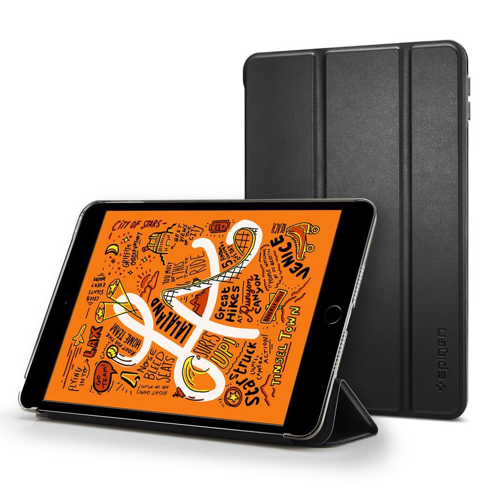 Flipové puzdro Spigen Smart Fold Case pre Apple iPad mini 5 2019, čierne