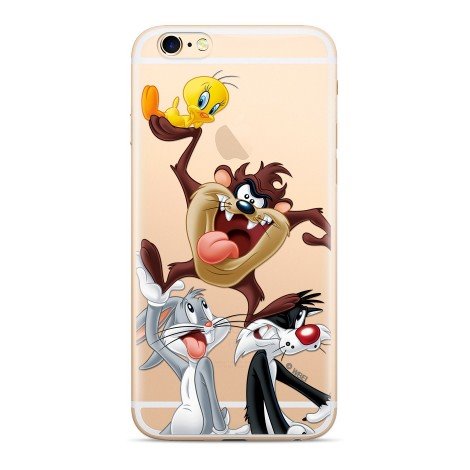 Zadný kryt Warner Bros Looney Tunes 001 pre Apple iPhone XS, transparent