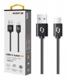 Dátový a nabíjací kábel ALIGATOR 2A, USB-C, 2m, black