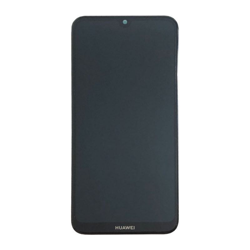 LCD + dotyk + rámček + batéria pre Huawei Y7 2019, blue (Service Pack)