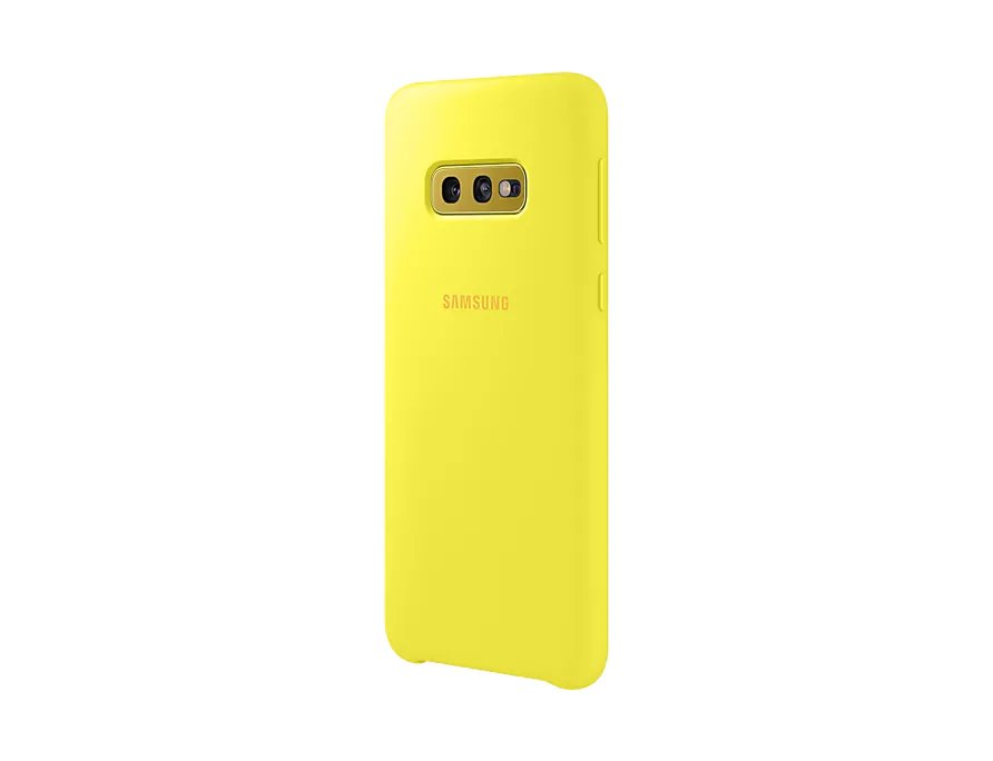 Silikonové pouzdro Silicone Cover EF-PG970TYE pro Samsung Galaxy S10e, žlutá