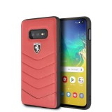 Ferrari Heritage Quilted FEHQUHCS10LRE kožený kryt pro Samsung Galaxy S10e redritage Quilted Kožený Kryt pro Samsung Galaxy S10e Red