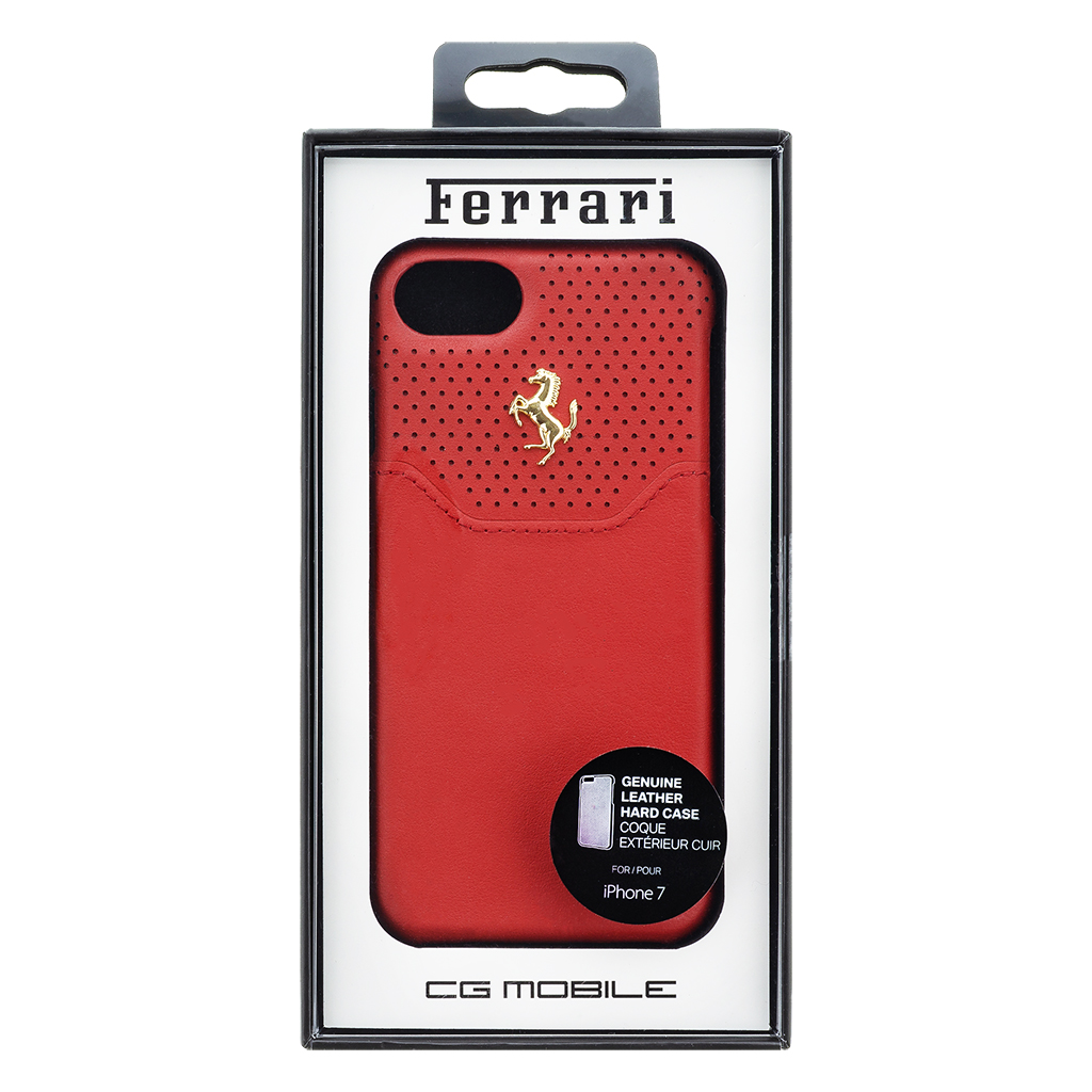  Ferrari Lusso FEHOGHCP7RE zadní kryt pro Apple iPhone 7/8 red