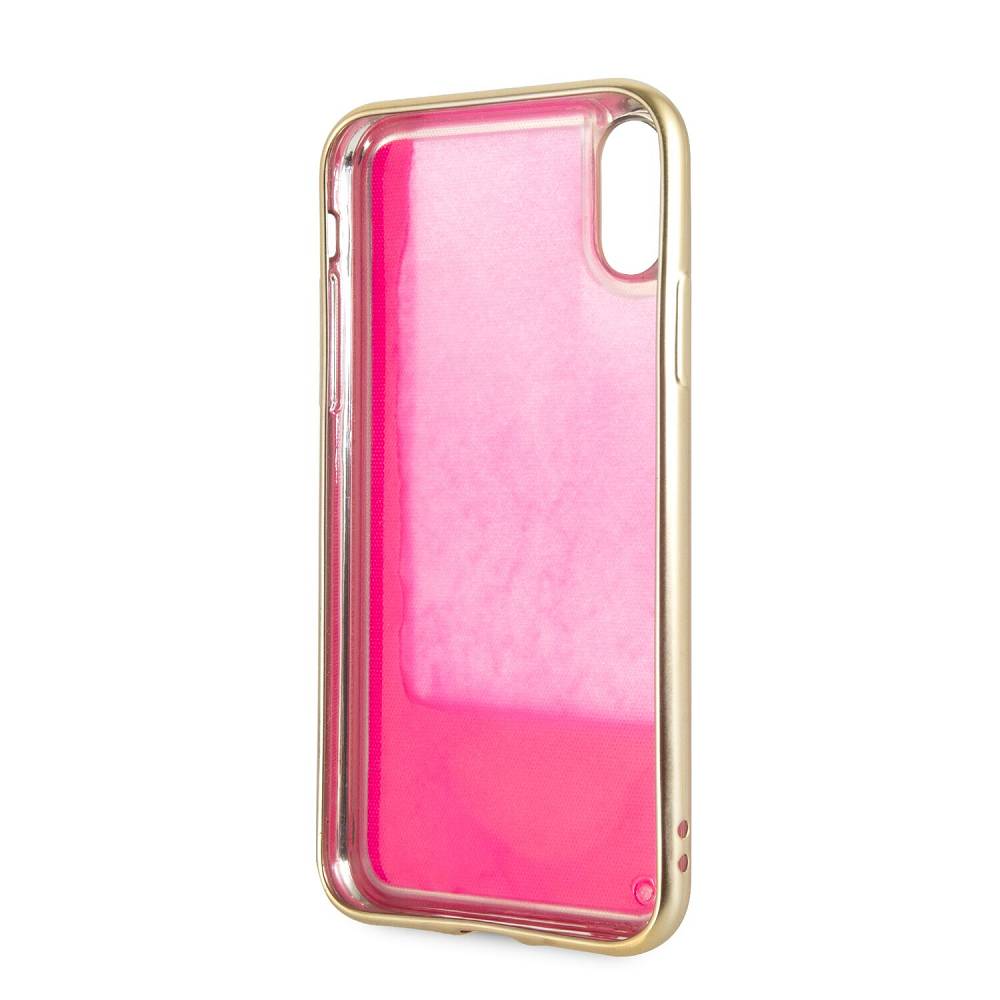 Guess Glow in The Dark GUHCI61GLTRPI Zadní kryt pro Apple iPhone XR gold/pink 