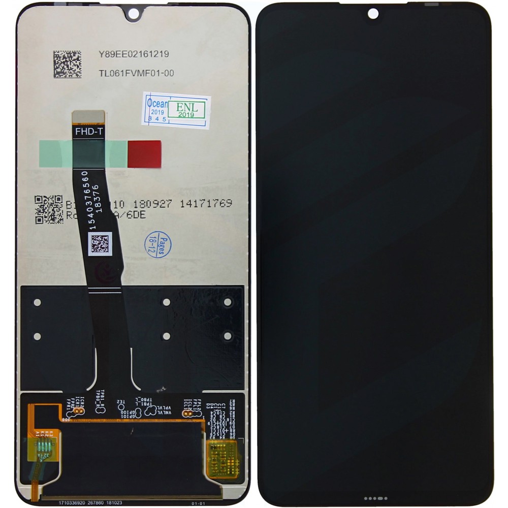LCD + dotyk + přední kryt pro Huawei P30 Lite, black (Service Pack)