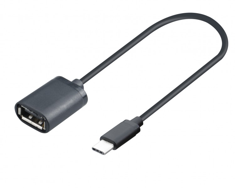 Adaptér PLUS Type-C na USB (OTG), (B3991), černý