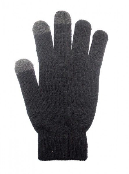 Dámske rukavice na dotykový displej, čierne