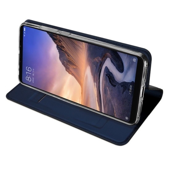 Flipové pouzdro Dux Ducis Skin pro Samsung Galaxy A70, tmavě modrá