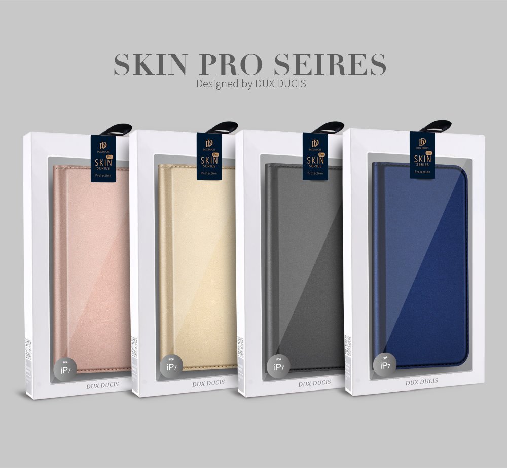 Flipové pouzdro Dux Ducis Skin pro Samsung Galaxy A70, tmavě šedá
