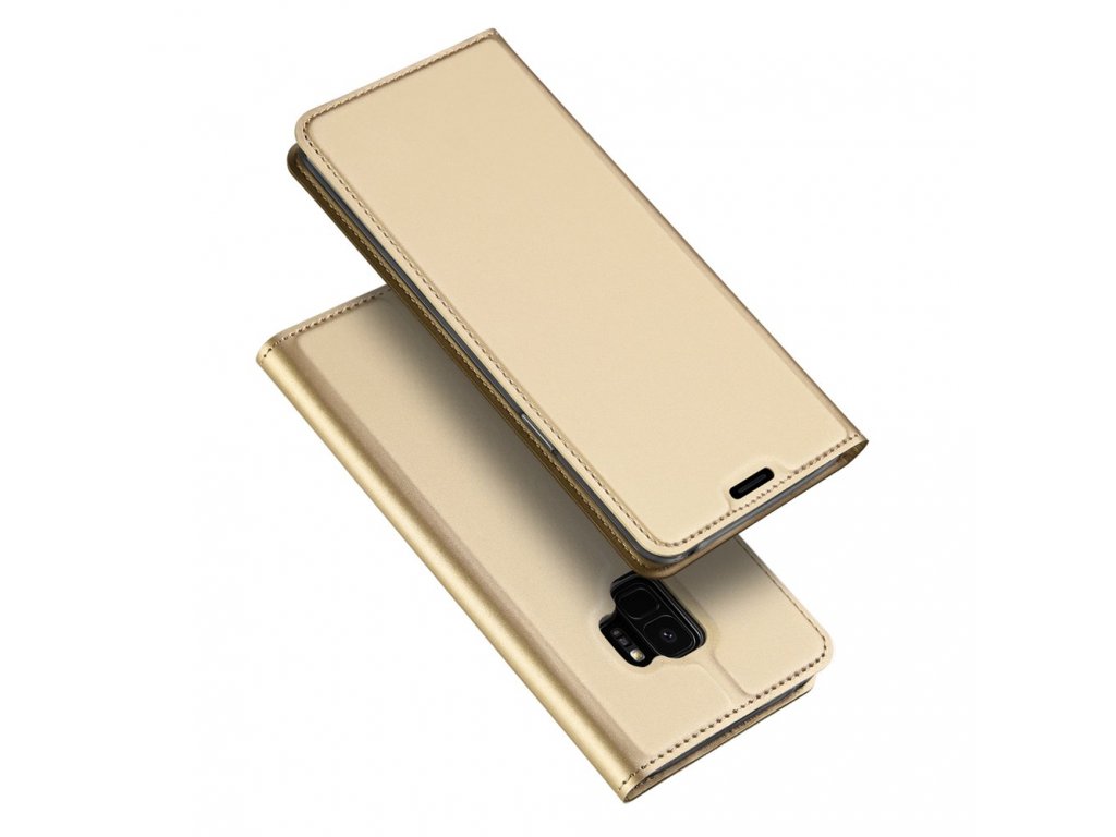 Flipové pouzdro Dux Ducis Skin pro Samsung Galaxy A10, zlatá