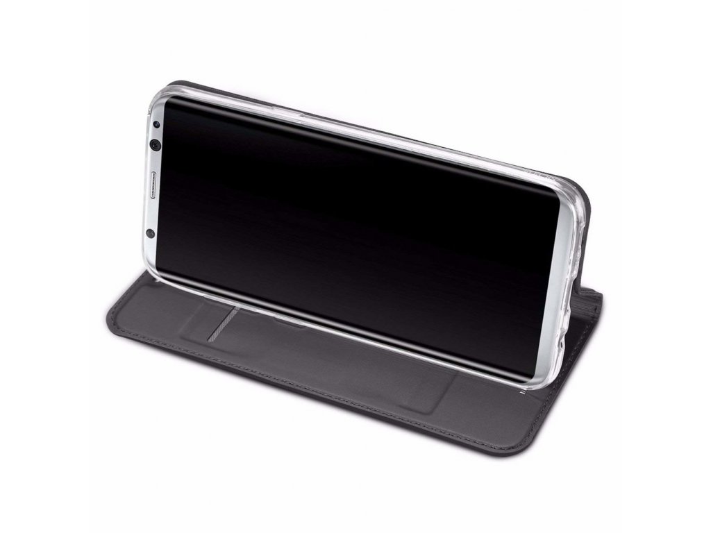Flipové pouzdro Dux Ducis Skin pro Samsung Galaxy A10, tmavě šedá