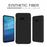 Nillkin Synthetic Fiber Ochranný Zadní Kryt Carbon Black pro Samsung G970 Galaxy S10e