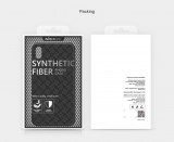 Nillkin Synthetic Fiber Ochranný Zadní Kryt Plaid Black pro iPhone XS Max