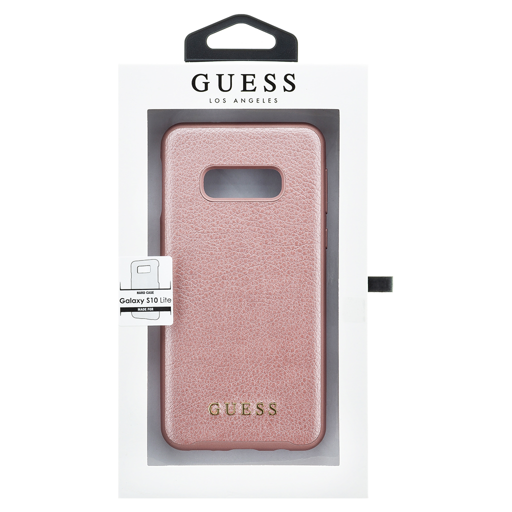 GUHCS10LIGLRG Guess Iridescent Zadní Kryt Rose Gold pro Samsung G970 Galaxy S10e