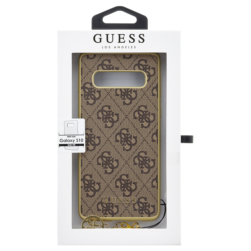 Guess Charms Hard Case 4G Samsung Galaxy S10,Brown