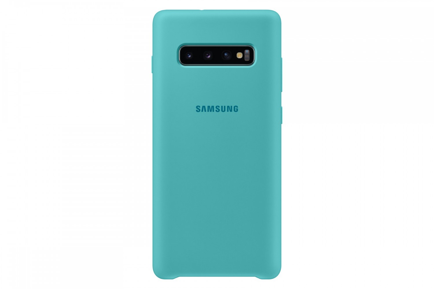 Silikonové pouzdro Silicone Cover EF-PG975TGE pro Samsung Galaxy S10 Plus, zelená