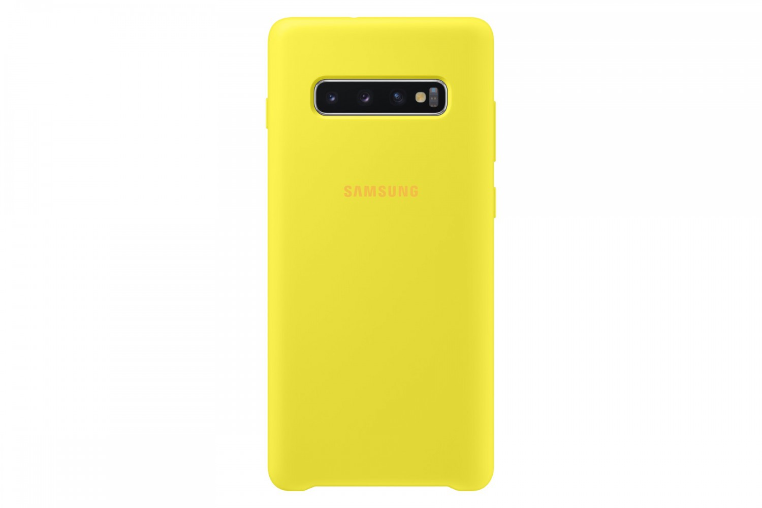 Silikonové pouzdro Silicone Cover EF-PG975TYE pro Samsung Galaxy S10 Plus, žlutá