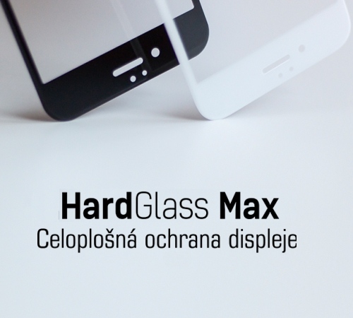 Tvrdené sklo 3 mastných kyselín HardGlass MAX pre Apple iPhone 7 Plus, čierna