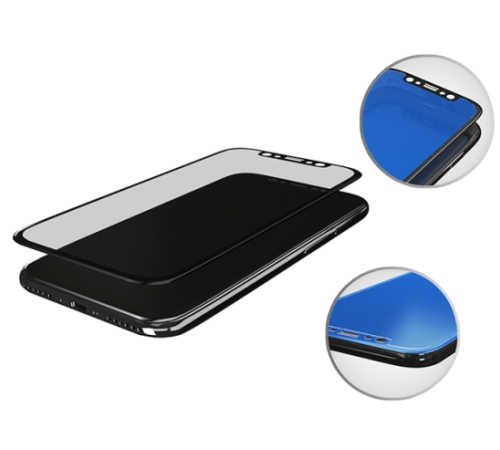 Tvrdené sklo 3mk HardGlass MAX pre Apple iPhone X, black