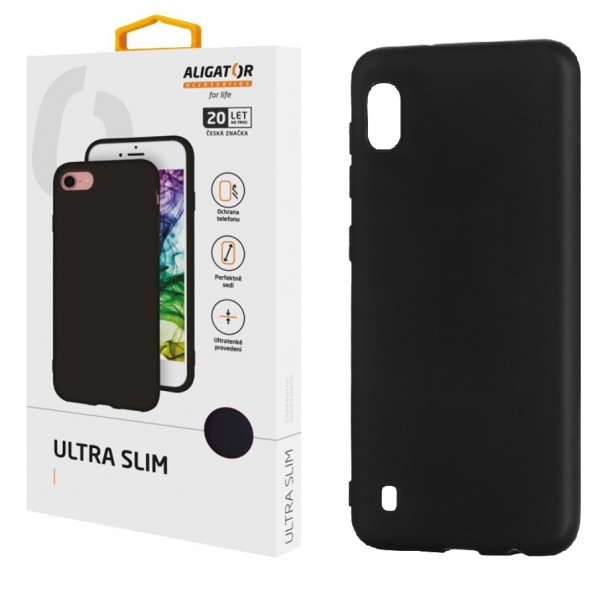 Silikónové puzdro ALIGATOR Ultra Slim pre Samsung Galaxy A10, black