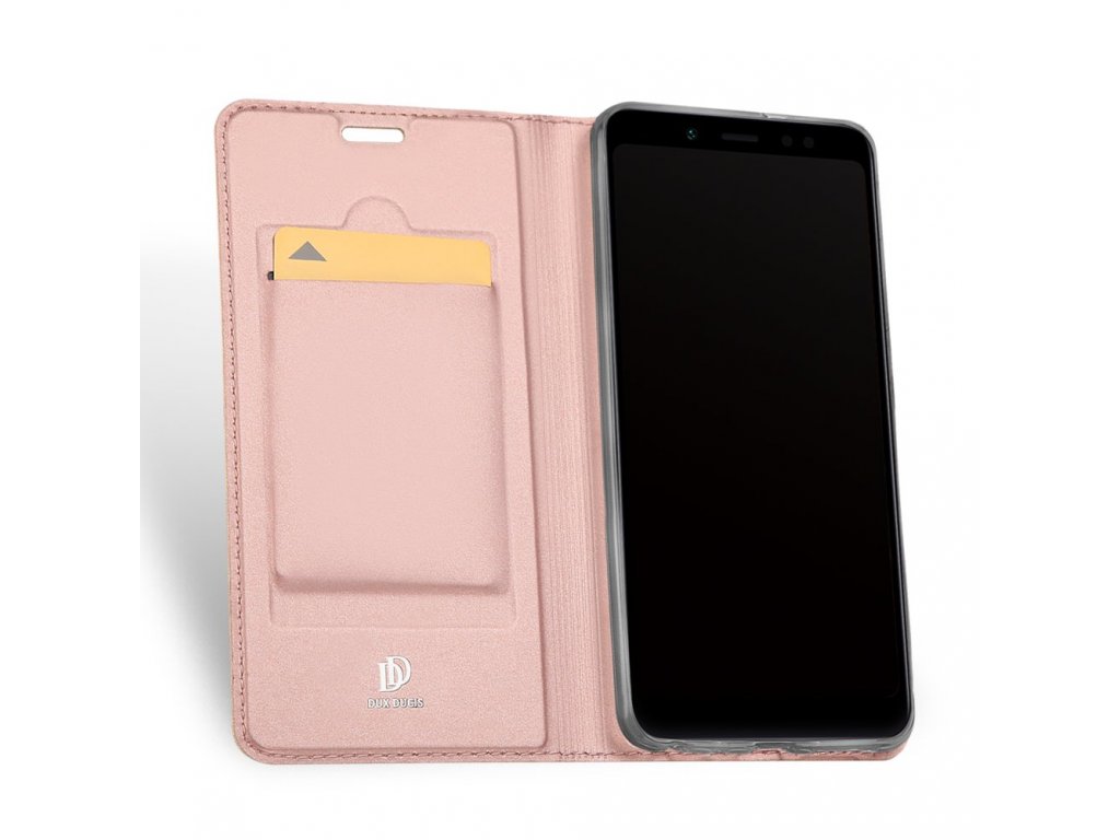 Flipové pouzdro Dux Ducis Skin pro Huawei Y7 Prime 2018, světle růžová