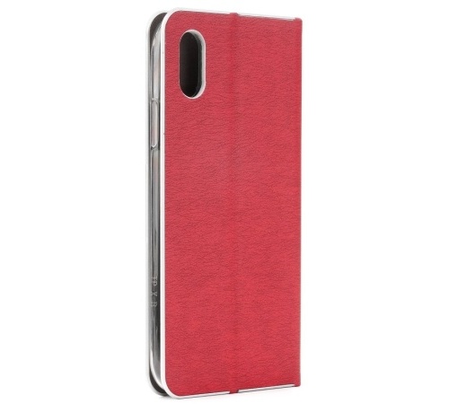 Flipové puzdro Forcella Luna Book Silver pre Samsung Galaxy J4 Plus, red