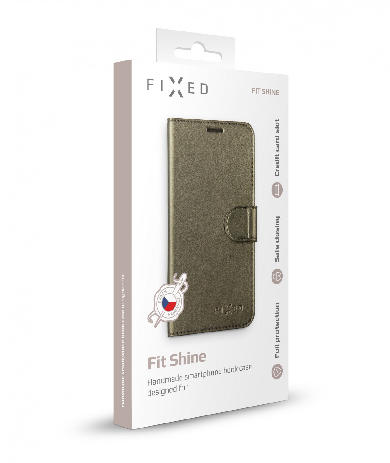 FIXED FIT SHINE flipové pouzdro pro Apple iPhone 11, antracitové