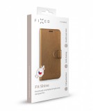 FIXED FIT SHINE flipové pouzdro pro Apple iPhone 11, bronzové