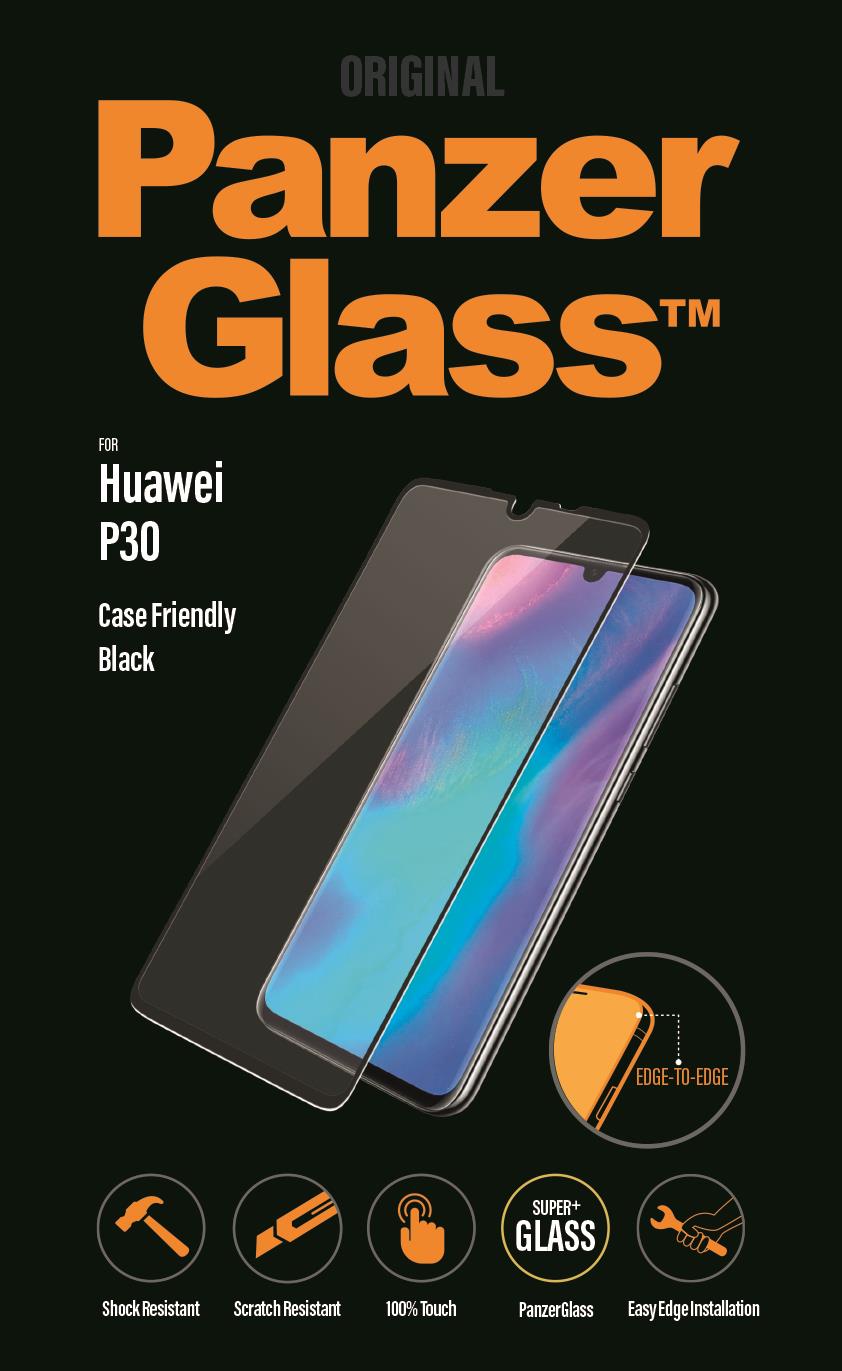 Ochranné sklo displeja PanzerGlass Edge to Edge pre Huawei P30, black