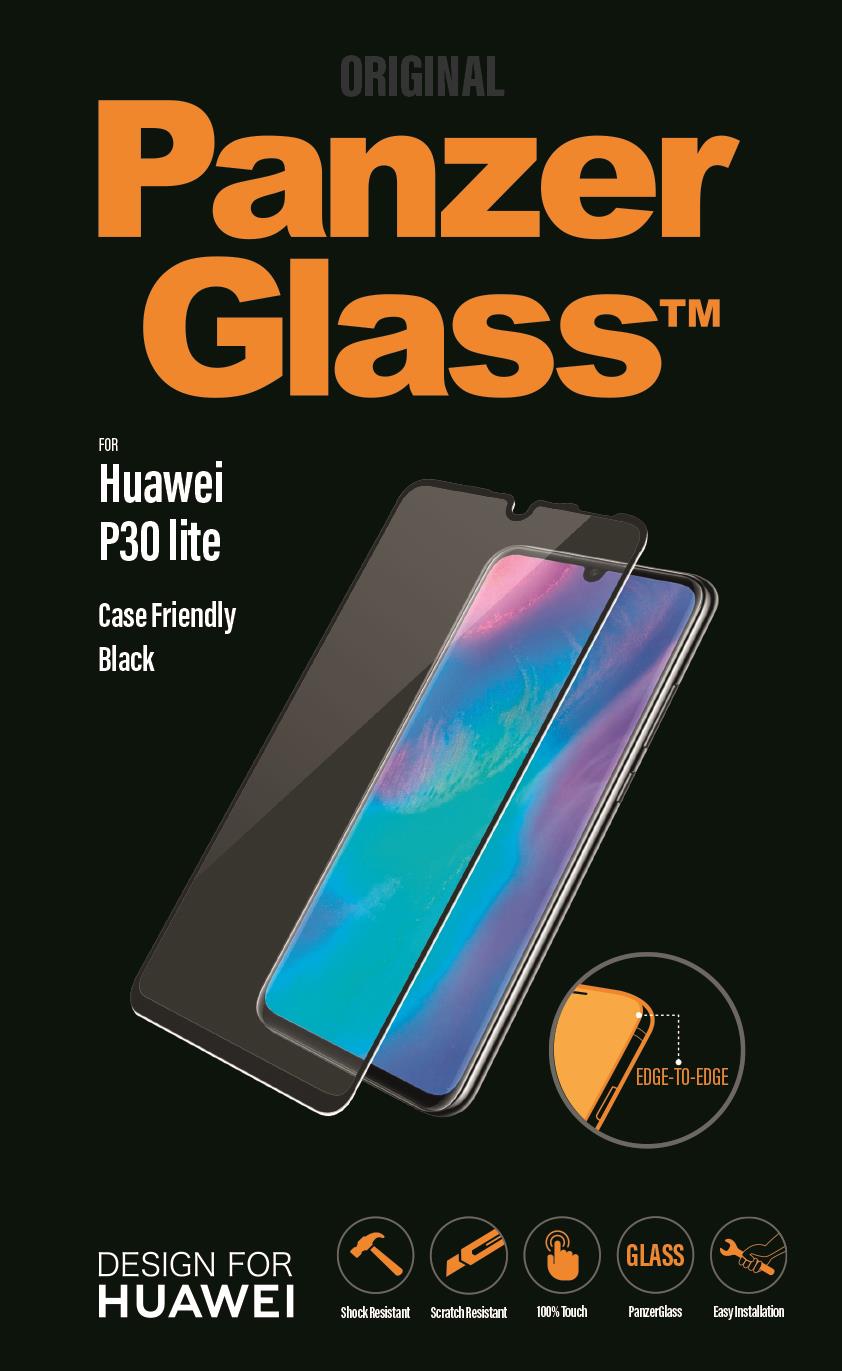 Ochranné sklo displeja PanzerGlass Edge to Edge pre Huawei P30 Lite, black