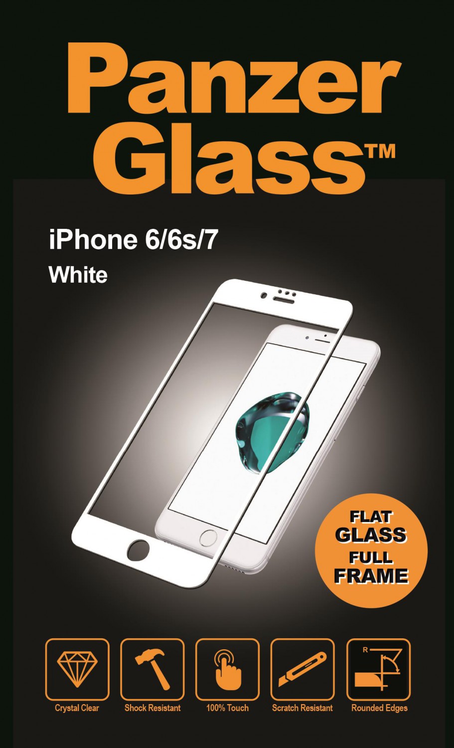 Ochranné sklo displeja PanzerGlass Edge to Edge pre Apple iPhone 6 / 6S / 7/8, white