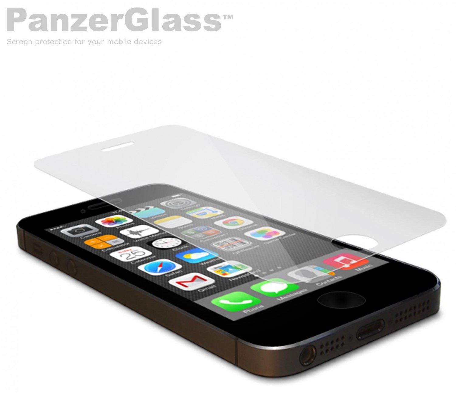 Ochranné sklo displeja PanzerGlass Edge to Edge pre Apple iPhone 5 / 5S / 5C / SE, clear
