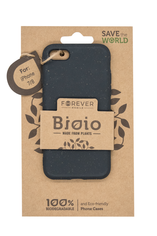 Eko pouzdro Forever Bioio pro Apple iPhone 7/8/SE2020/SE2022, černá