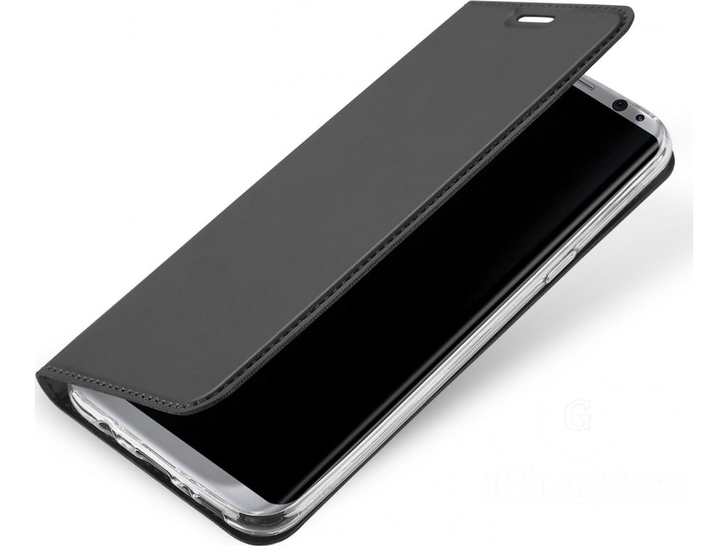 Flipové pouzdro Dux Ducis Skin pro Apple iPhone 11 Pro Max, tmavě šedá