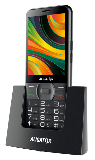 Aligator A900 GPS Senior černá + stolní nabíječka