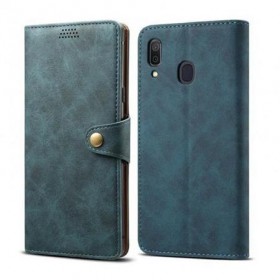 Lenu Leather flipové púzdro na Samsung Galaxy A30, blue