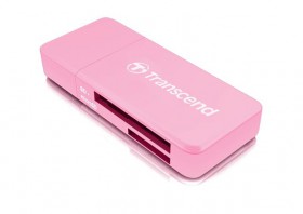 Transcend RDF5 USB 3.0 čítačka pamäťových kariet SDHC (UHS-I) / SDXC (UHS-I) / microSDHC (UHS-I) / microSDXC (UHS-I), ružová
