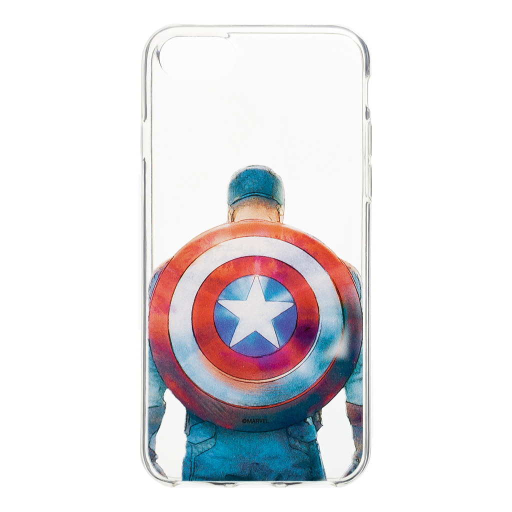 Zadný kryt Marvel Captain America 002 pre Apple iPhone XR, transparent