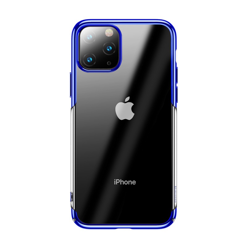 Silikónové puzdro Baseus Glitter Case pre Apple iPhone 11 Pro Max, modrá