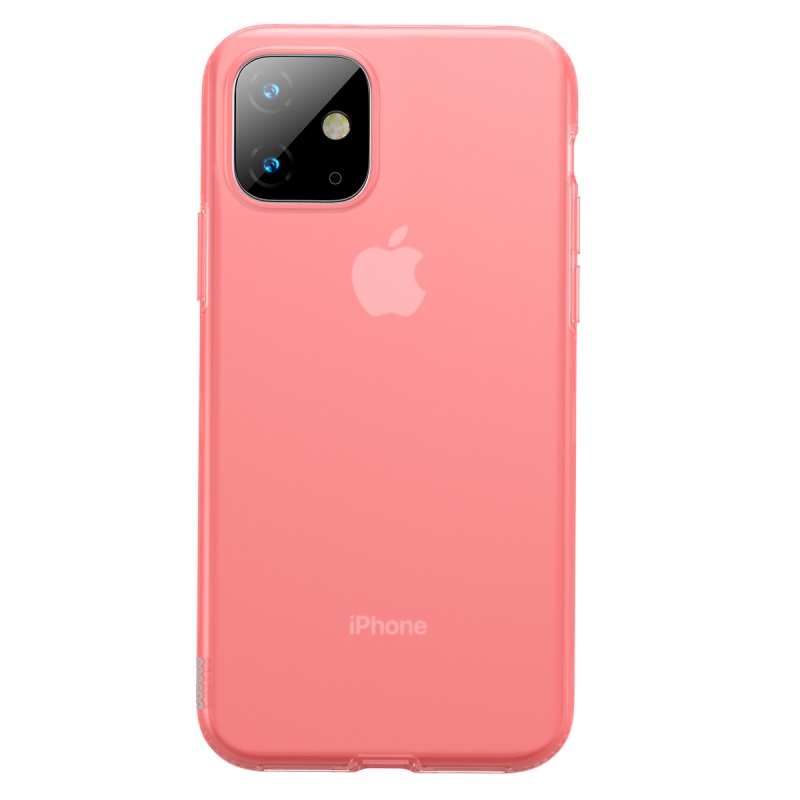 Silikonové pouzdro Baseus Jelly Liquid Silica Gel Protective Case pro Apple iPhone 11, červená