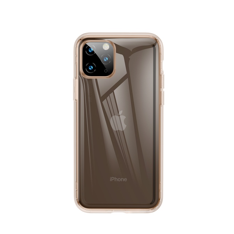 Silikonové pouzdro Baseus Safety Airbags Case pro Apple iPhone 11 Pro, zlatá