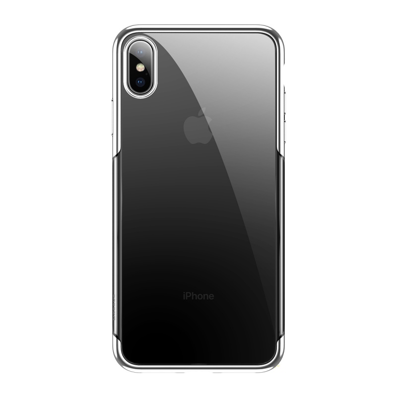Silikonové pouzdro Baseus Glitter Case pro Apple iPhone X/XS, bílá