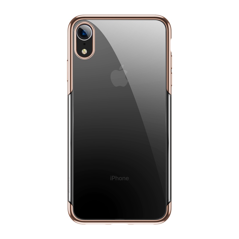Silikonové pouzdro Baseus Glitter Case pro Apple iPhone XR, zlatá