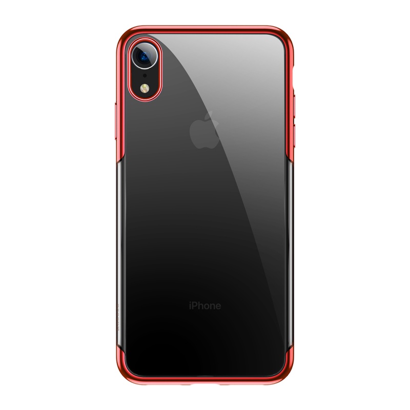 Silikonové pouzdro Baseus Glitter Case pro Apple iPhone XR, červená