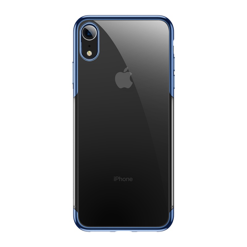 Silikonové pouzdro Baseus Glitter Case pro Apple iPhone XR, modrá