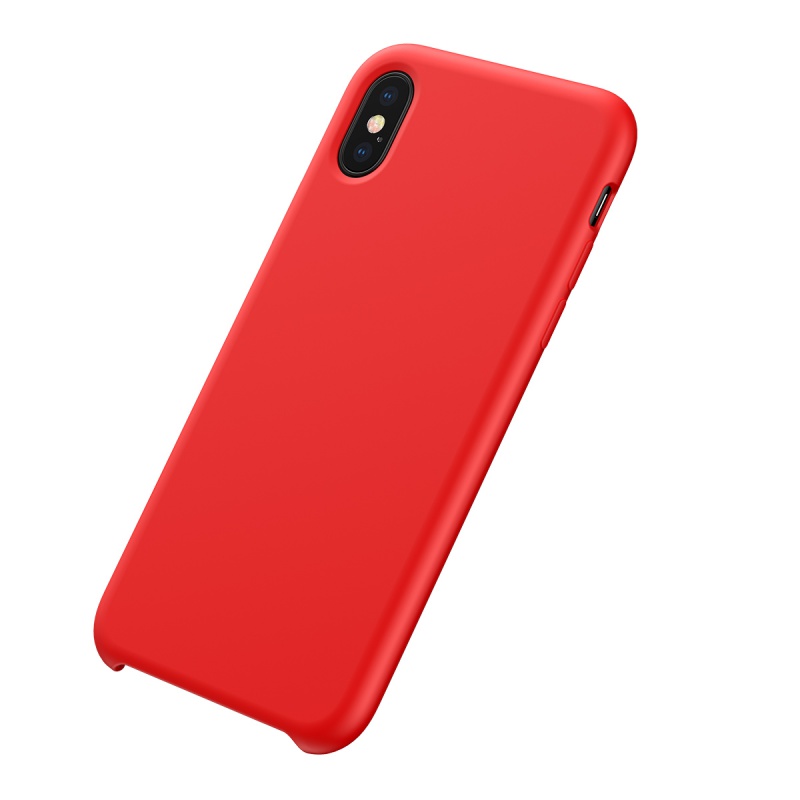 Silikonové pouzdro Baseus Original LSR Case pro Apple iPhone XS Max, červená