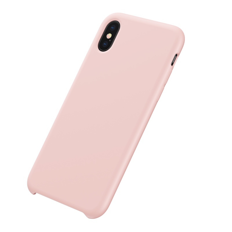 Silikonové pouzdro Baseus Original LSR Case pro Apple iPhone XS Max, růžová
