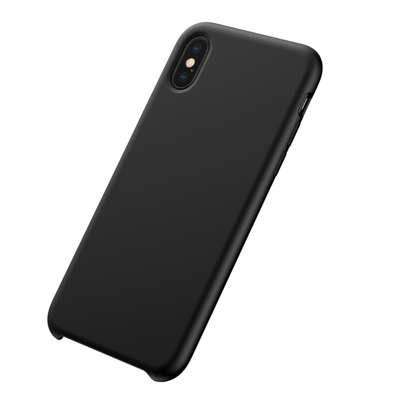 Silikonové pouzdro Baseus Original LSR Case pro Apple iPhone X/XS, černá