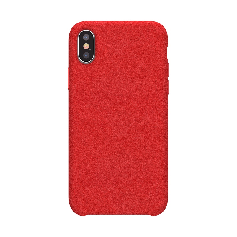 Silikónové puzdro Baseus Original Super Fiber Case pre Apple iPhone X / XS, červená